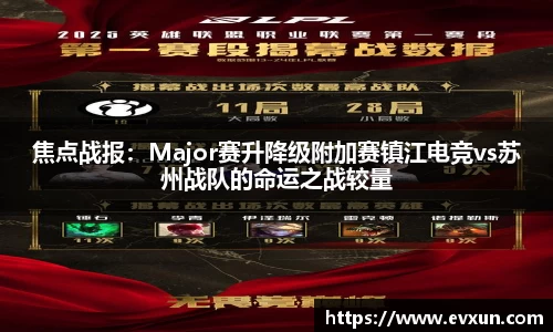 焦点战报：Major赛升降级附加赛镇江电竞vs苏州战队的命运之战较量
